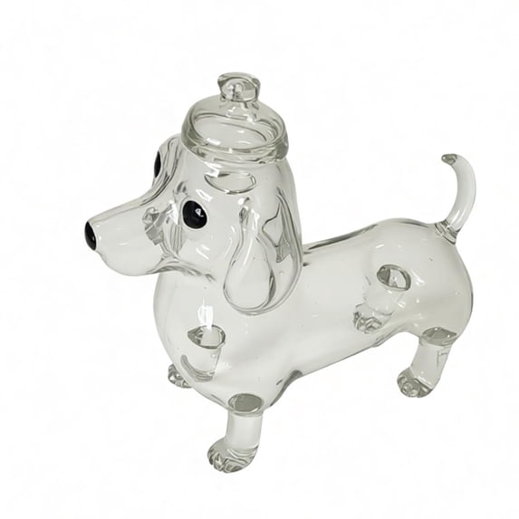 Cute Dachshund Shaped Airtight Candy Jar - Large Food Storage Canister with Lid for Candy, Coffee Pods & Snacks, Kitchen Organizer & Pet Lovers Gift