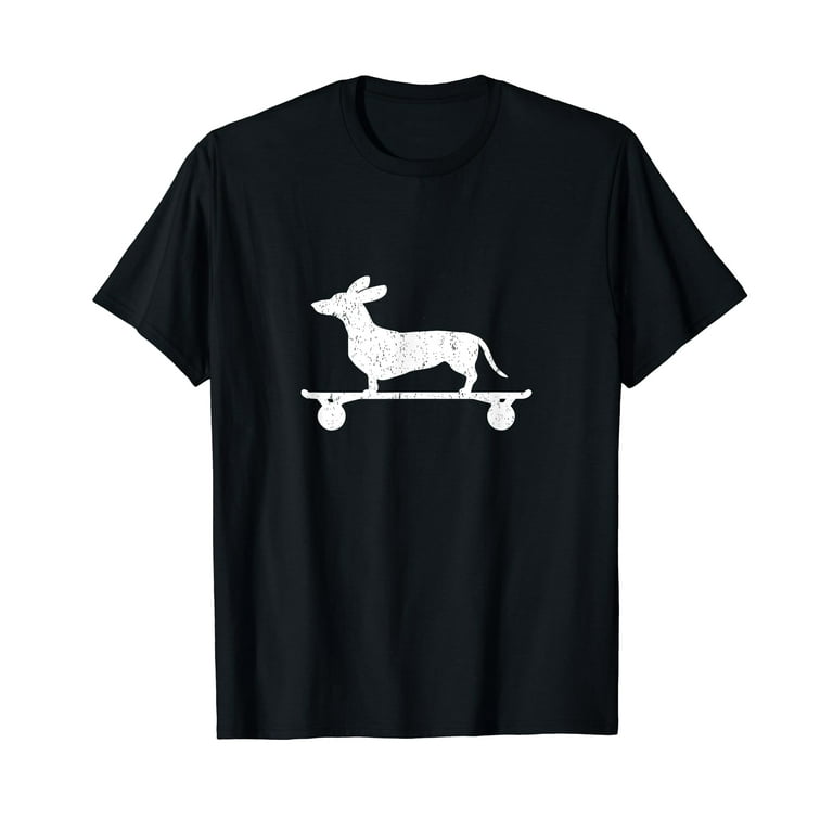 Cute Dachshund on a Skateboard Funny Wiener Dog T shirt Walmart