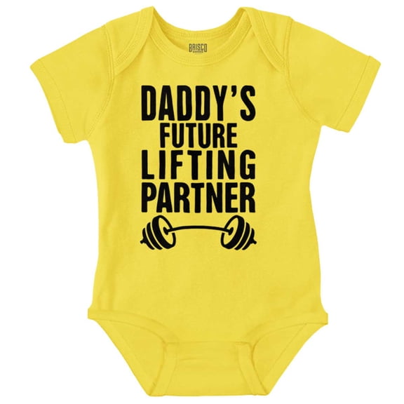 Cute Daddy's Future Lifting Partner Bodysuit Jumper Boys Infant Baby Brisco Brands 24M