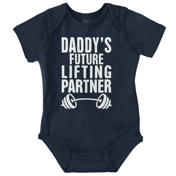 Cute Daddy's Future Lifting Partner Bodysuit Jumper Boys Infant Baby Brisco Brands 6M