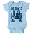 thumbnail image 1 of Cute Daddy's Future Lifting Partner Bodysuit Jumper Boys Infant Baby Brisco Brands 6M, 1 of 6
