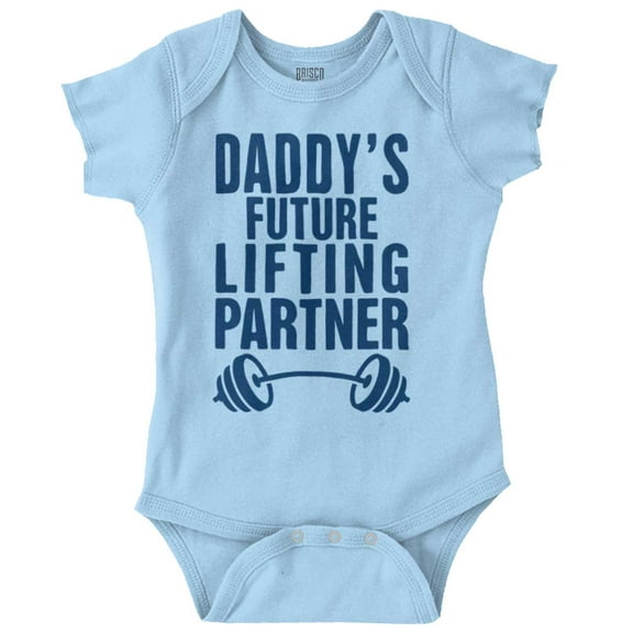 Cute Daddy's Future Lifting Partner Bodysuit Jumper Boys Infant Baby Brisco Brands NB