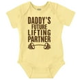 thumbnail image 1 of Cute Daddy's Future Lifting Partner Bodysuit Jumper Boys Infant Baby Brisco Brands NB, 1 of 1