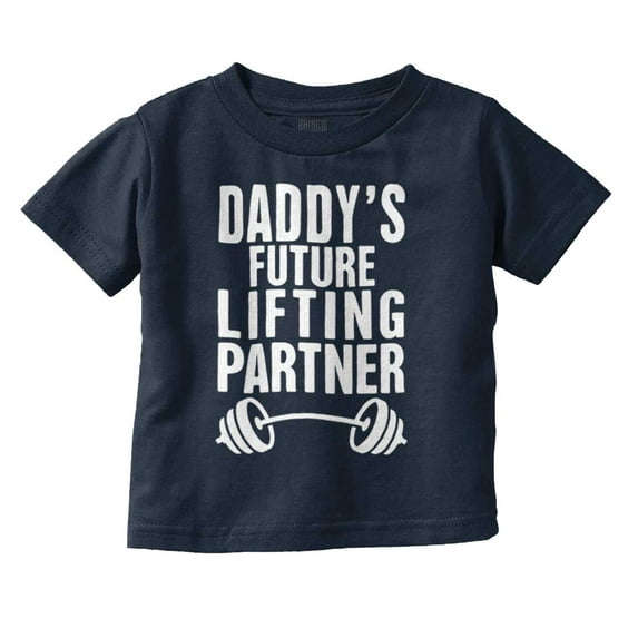 Cute Daddy's Future Lifting Partner Youth T Shirt Tee Boys Infant Toddler Brisco Brands 18M
