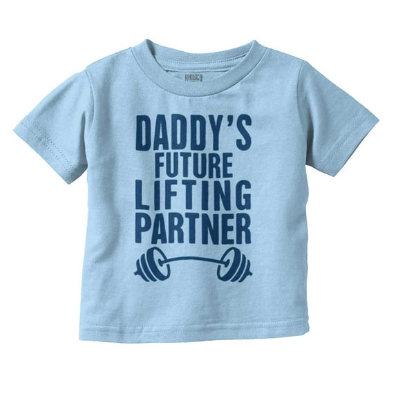 Cute Daddy's Future Lifting Partner Youth T Shirt Tee Boys Infant Toddler Brisco Brands 2T