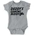 thumbnail image 1 of Cute Daddy's Gaming Buddy Gamer Dad Romper Boys or Girls Infant Baby Brisco Brands 12M, 1 of 6
