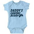 thumbnail image 1 of Cute Daddy's Gaming Buddy Gamer Dad Romper Boys or Girls Infant Baby Brisco Brands 18M, 1 of 6