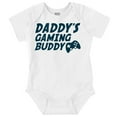 thumbnail image 1 of Cute Daddy's Gaming Buddy Gamer Dad Romper Boys or Girls Infant Baby Brisco Brands 6M, 1 of 6