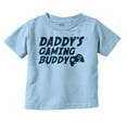 thumbnail image 1 of Cute Daddy's Gaming Buddy Gamer Dad Toddler Boy Girl T Shirt Infant Toddler Brisco Brands 18M, 1 of 6