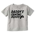 thumbnail image 1 of Cute Daddy's Gaming Buddy Gamer Dad Toddler Boy Girl T Shirt Infant Toddler Brisco Brands 24M, 1 of 5