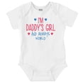 thumbnail image 1 of Cute Daddy's Girl and Mommys World Bodysuit Jumper Girls Infant Baby Brisco Brands NB, 1 of 6