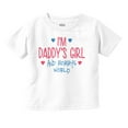 thumbnail image 1 of Cute Daddy's Girl and Mommys World Youth T Shirt Tee Girls Infant Toddler Brisco Brands 18M, 1 of 5