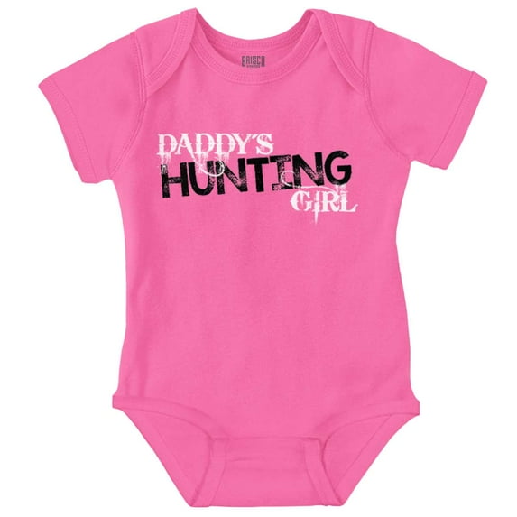 Cute Daddy's Hunting Girl Daughter Bodysuit Jumper Girls Infant Baby Brisco Brands 12M