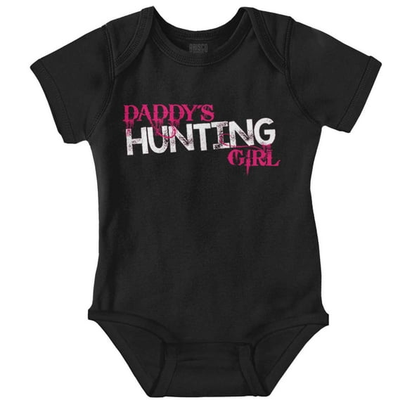 Cute Daddy's Hunting Girl Daughter Bodysuit Jumper Girls Infant Baby Brisco Brands 12M
