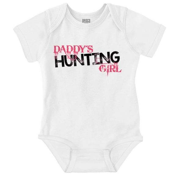 Cute Daddy's Hunting Girl Daughter Bodysuit Jumper Girls Infant Baby Brisco Brands 6M