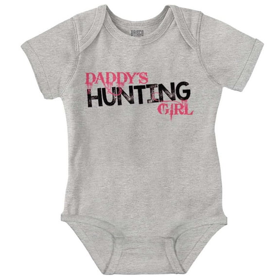 Cute Daddy's Hunting Girl Daughter Bodysuit Jumper Girls Infant Baby Brisco Brands 6M