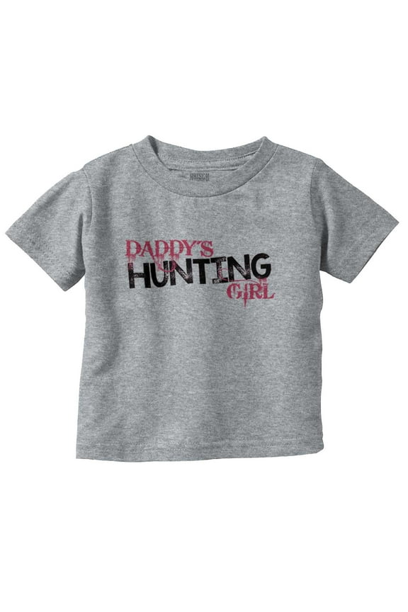 Cute Daddy's Hunting Girl Daughter Youth T Shirt Tee Girls Infant Toddler Brisco Brands 4T