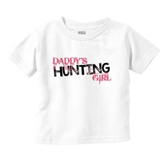 Cute Daddy's Hunting Girl Daughter Youth T Shirt Tee Girls Infant Toddler Brisco Brands 4T