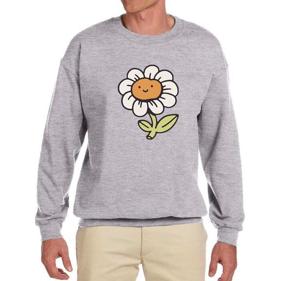 Cute Daisy Buddy Sweatshirt Men -Smartprints Designs, Male XX-Large
