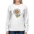 thumbnail image 1 of Cute Daisy Buddy Sweatshirt Women -Smartprints Designs, Female Medium, 1 of 4