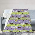 Cute Daisy Honey Print Micro Fleece Air Conditioning Blanket Warm Soft