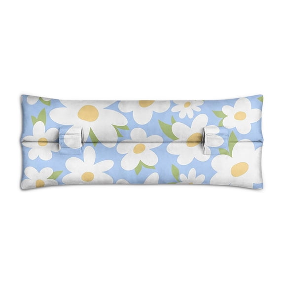Cute Daisy and Butterfly Mastectomy Pillow - Floral Car Seatbelt Cushion - Machine Washable for Everyday Convenience