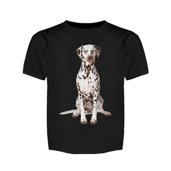 Cute Dalmatian Looking At Front Tee Girl's -Image by Shutterstock