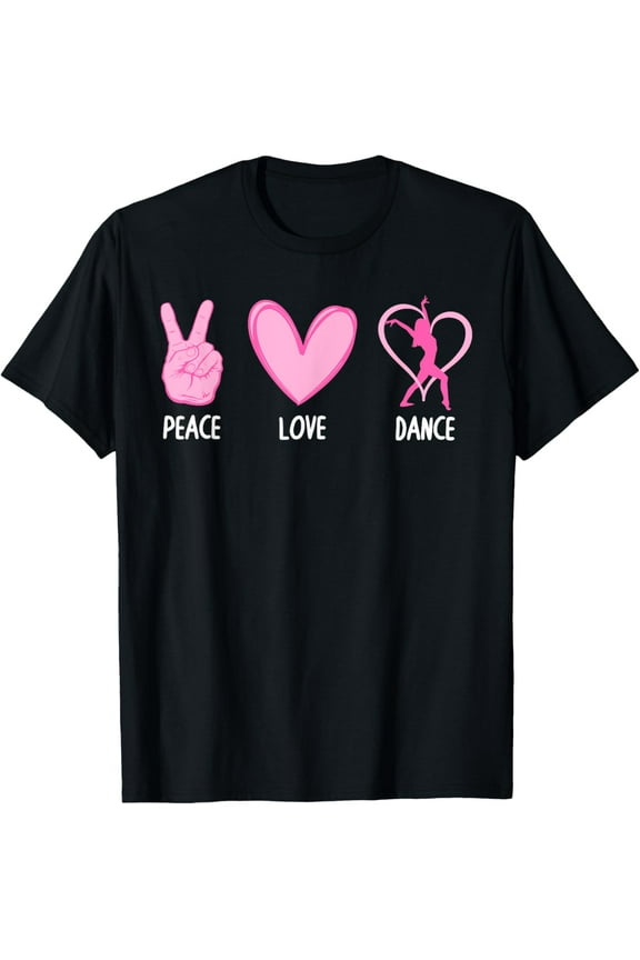 Cute Dance Design For Girls Women Dance Recital Class Dancer T-Shirt men and women can wear, black, white, gifts