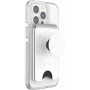 PopSockets Phone Wallet for MagSafe, Phone Card Holder with Grip, White - Blanc Fresh