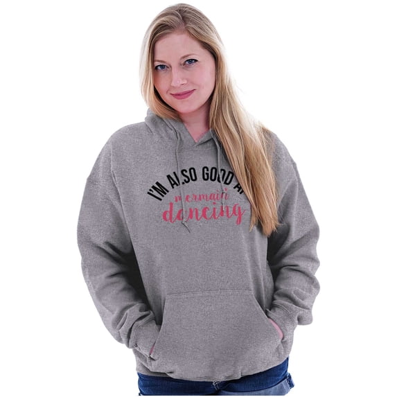 Cute Dancer Gymnast Mermaid Lover Women Plus Size Graphic Pullover Hoodie Brisco Brands 2X