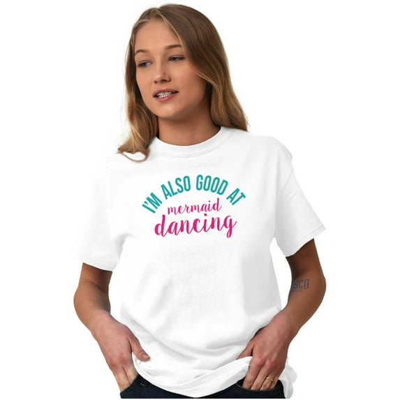 Cute Dancer Gymnast Mermaid Lover Women's Graphic T Shirt Tees Brisco Brands L