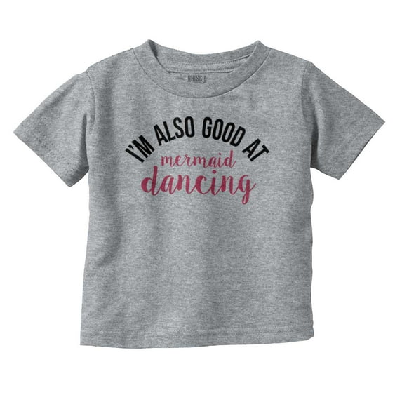 Cute Dancer Gymnast Mermaid Lover Youth T Shirt Tee Girls Infant Toddler Brisco Brands 4T