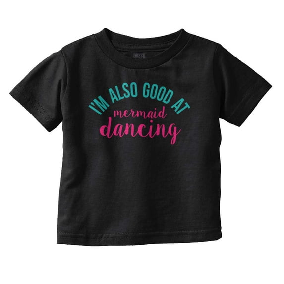 Cute Dancer Gymnast Mermaid Lover Youth T Shirt Tee Girls Infant Toddler Brisco Brands 6M