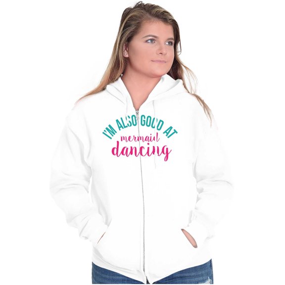 Cute Dancer Gymnast Mermaid Lover Zip Hoodie Sweatshirt Women Brisco Brands S