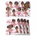 thumbnail image 1 of Cute Dancers Placemats Set&nbsp;of&nbsp;8 Pink Ballet Shoes Butterflies Cartoon Character Heat Insulation Washable Place Mats, Non-Slip Table Mats for Dining Table Party Kitchen Decor,13x19 Inch, 1 of 9