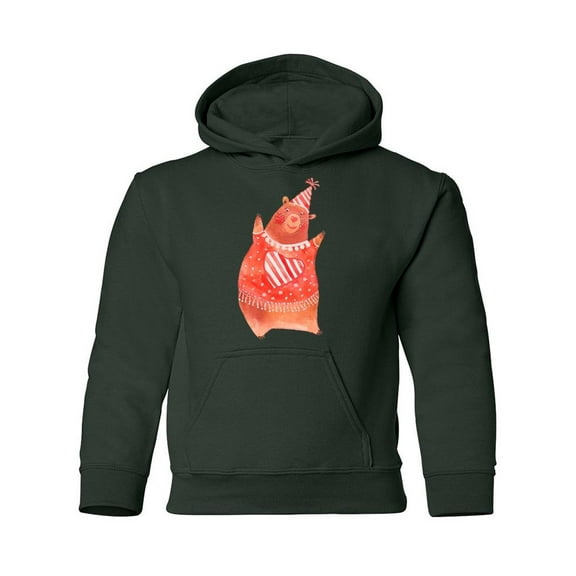 Cute Dancing Bear Hoodie Juniors -Image by Shutterstock,  x-Large