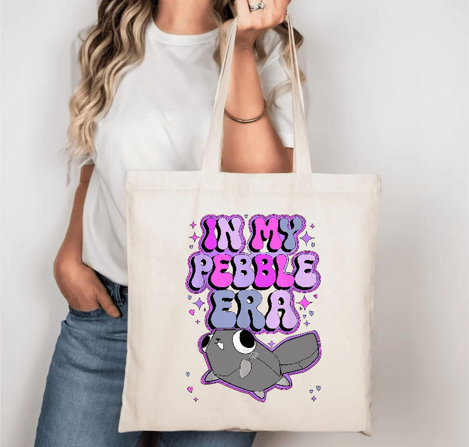 cute-dandys-world-in-my-pebble-era-funny-cartoon-gift-tote-bag