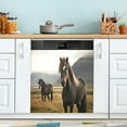 thumbnail image 1 of Cute Dark Horse Dishwasher Door Cover Reusable Trimmable Kitchen Fridge Front Decal Magnetic Home Refrigerator Magnet Decal Panels 20"Wx26"H Home Decor, 1 of 5