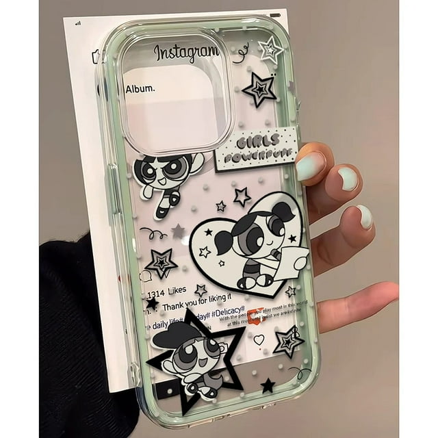 Cute Dark Style Powerpuff Girls Compatible with Apple 16 Phone Case