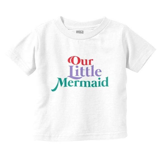 Cute Daughters Mermaid Birthday Party Youth T Shirt Tee Girls Infant Toddler Brisco Brands 12M
