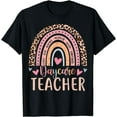 thumbnail image 1 of Cute Daycare Teacher Rainbow Leopard Print Childcare Worker T-Shirt, 1 of 4