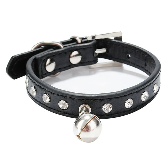 Cute, Dazzling, Sparkly, Elegant Fancy Suede, 3 Rows Of Sparkly Rhinestone Crystal Gems For Pet Cats And Dogs