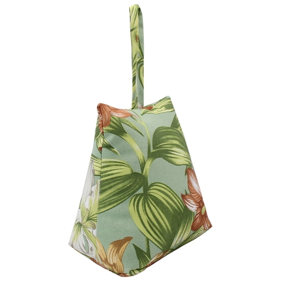 Cute Decorative Weighted Door Stopper, Trapezium Fabric Door Stop with Handle Heavy Duty Door Floor Stop for Home Office Bedroom Living Room