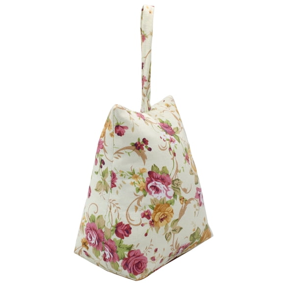 Cute Decorative Weighted Door Stopper, Trapezium Fabric Door Stop with Handle Heavy Duty Door Floor Stop for Home Office Bedroom Living Room