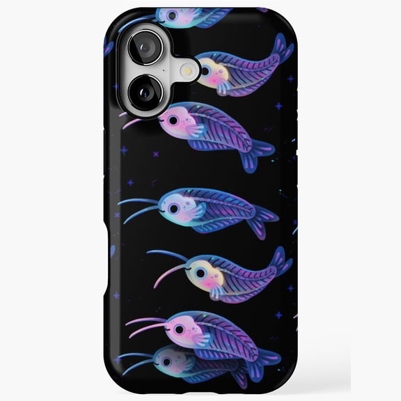 Cute Deep Sea Creatures Ocean Life Pattern Case iPhone 17 16 15 14 13 12 11 Pro Max