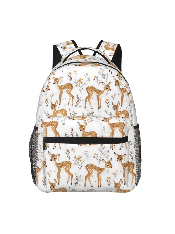 Cute Deer Backpack Lightweight Rucksack Travel Bag for Men and Women