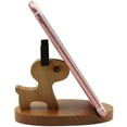 thumbnail image 1 of Cute Deer Cell Phone Holder Stand Wooden Smartphone Desk Holder for All Mobile Phones Animal Phone Stand Desk Ornament, 1 of 14