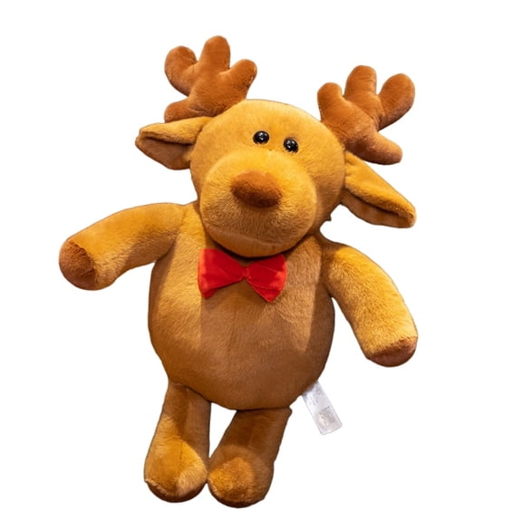 Cute Deer Stuffed Animal Plush Toy Super Soft Lifelike Elk Plush Christmas Pillow Home Decor Gift
