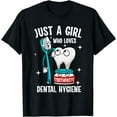 Cute Dental Hygiene Design For Girls Women Dental Hygienist TShirt
