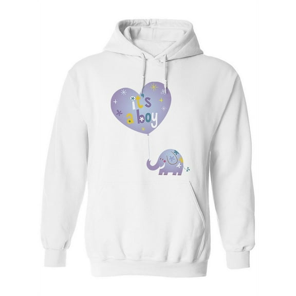 Cute Design "it's A Boy" Hoodie Women -Image by Shutterstock, Female 3X-Large